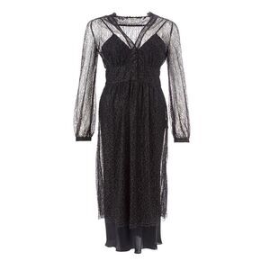 Lardini Black Nylon Casual Women's Dress